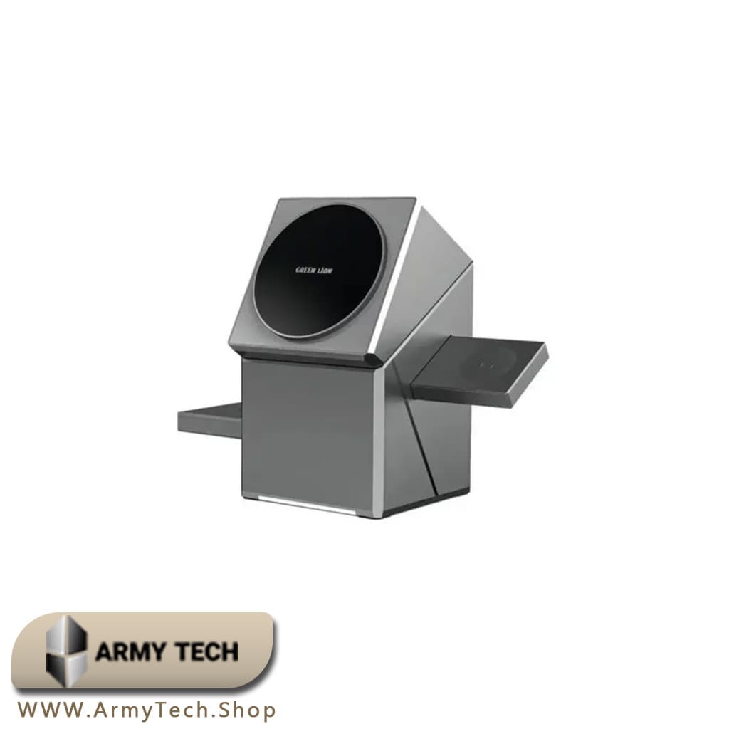 شارژر وایرلس Green Lion Power Trio شارژ سریع 15 وات 3 در 1 2