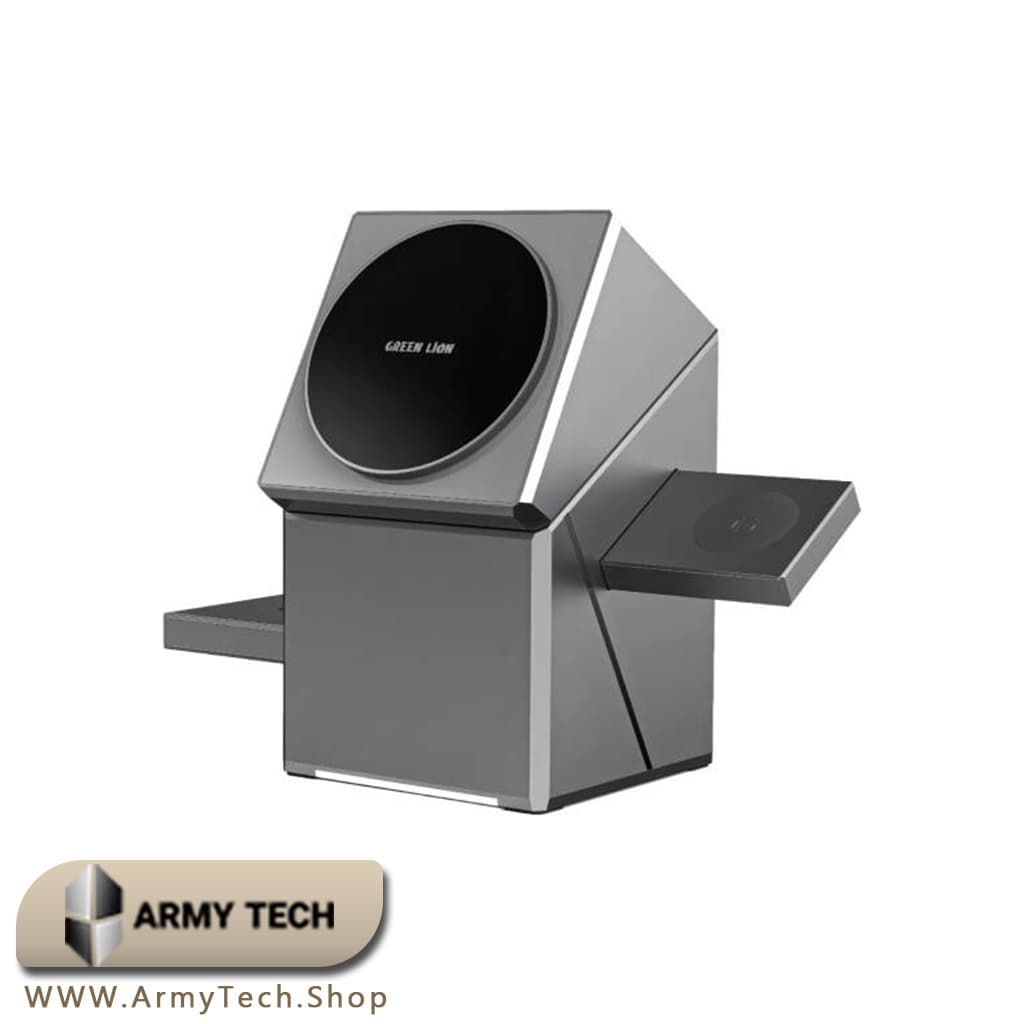 شارژر وایرلس Green Lion Power Trio شارژ سریع 15 وات 3 در 1