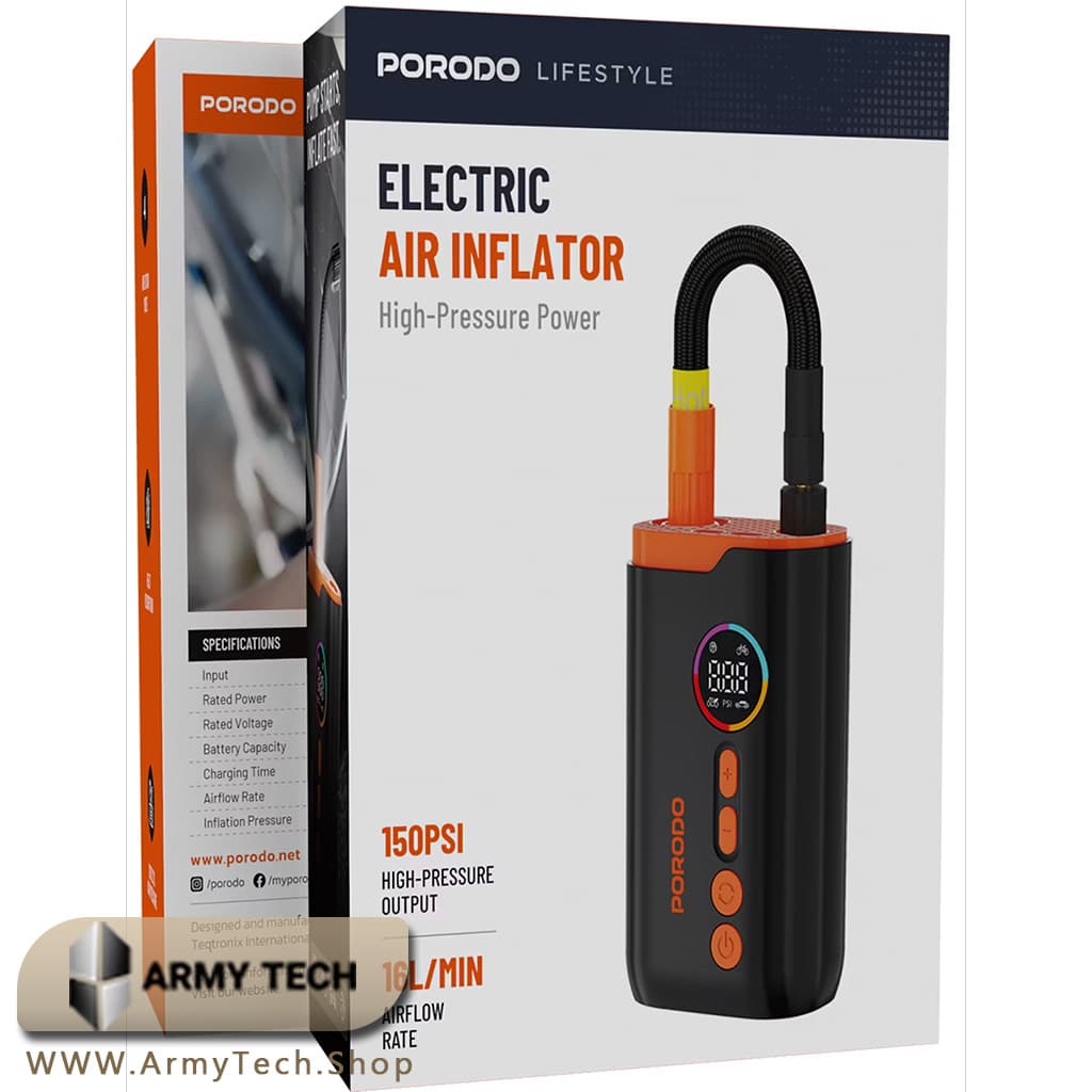 پمپ باد و کمپرسور هوا برقی Porodo مدل LFS181 4