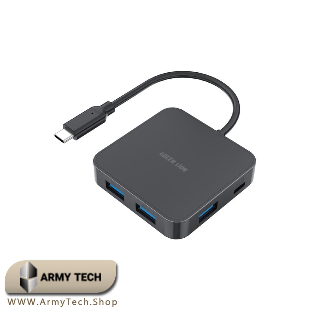 هاب USB-C گرین لاین Green Lion مدل GHB-7 7-in-1، 4K@60Hz، PD 100W