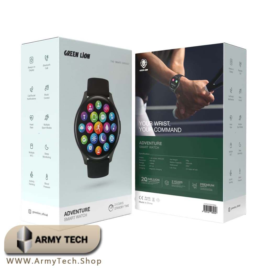 ساعت هوشمند گرین لاین مدل Green Lion Infinite Pro Smart Watch 2