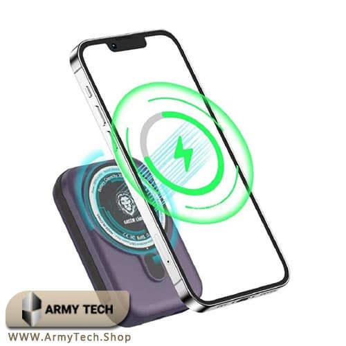 پاوربانک مگ‌سیف Green Lion مدل Monaco ظرفیت 10000 میلی‌آمپر 4