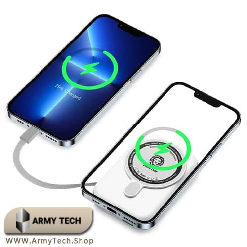 پاوربانک مگ‌سیف Green Lion مدل Monaco ظرفیت 10000 میلی‌آمپر 5