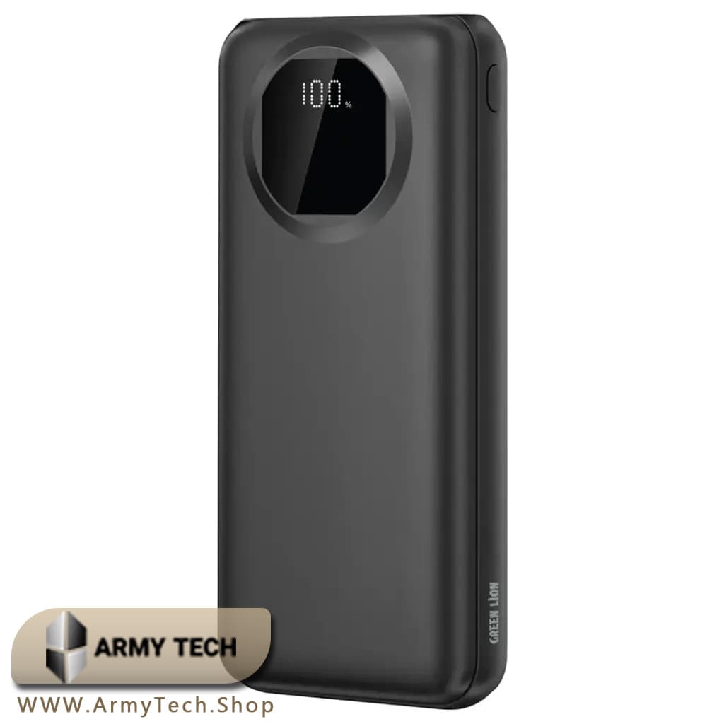 پاوربانک Green Lion مدل Nairo ظرفیت 20000mAh نمایشگر دیجیتال و دو خروجی USB-A