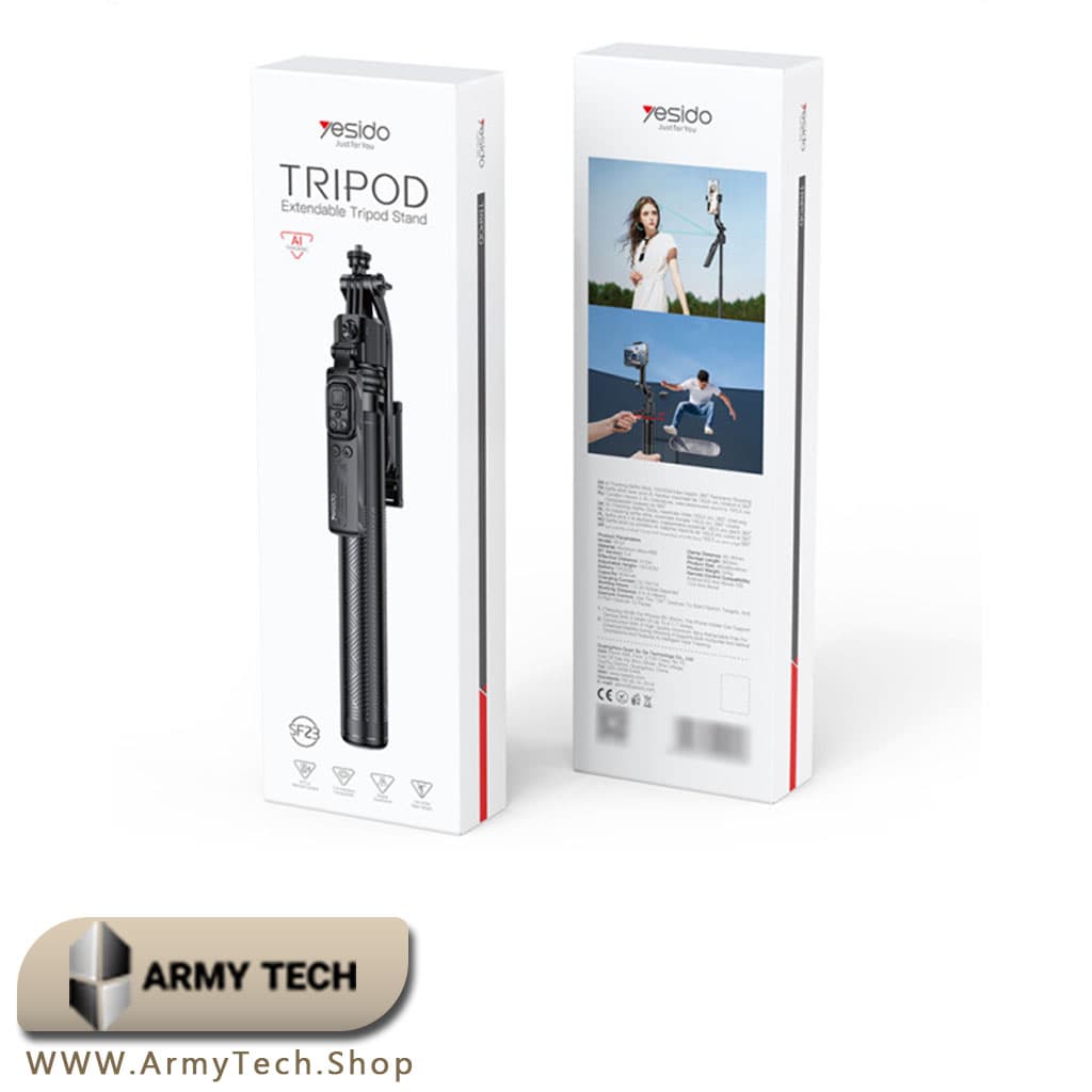 سه پایه هوشمند Yesido SF23 با ردیابی چهره و کنترل حرکتی هوشمند 2