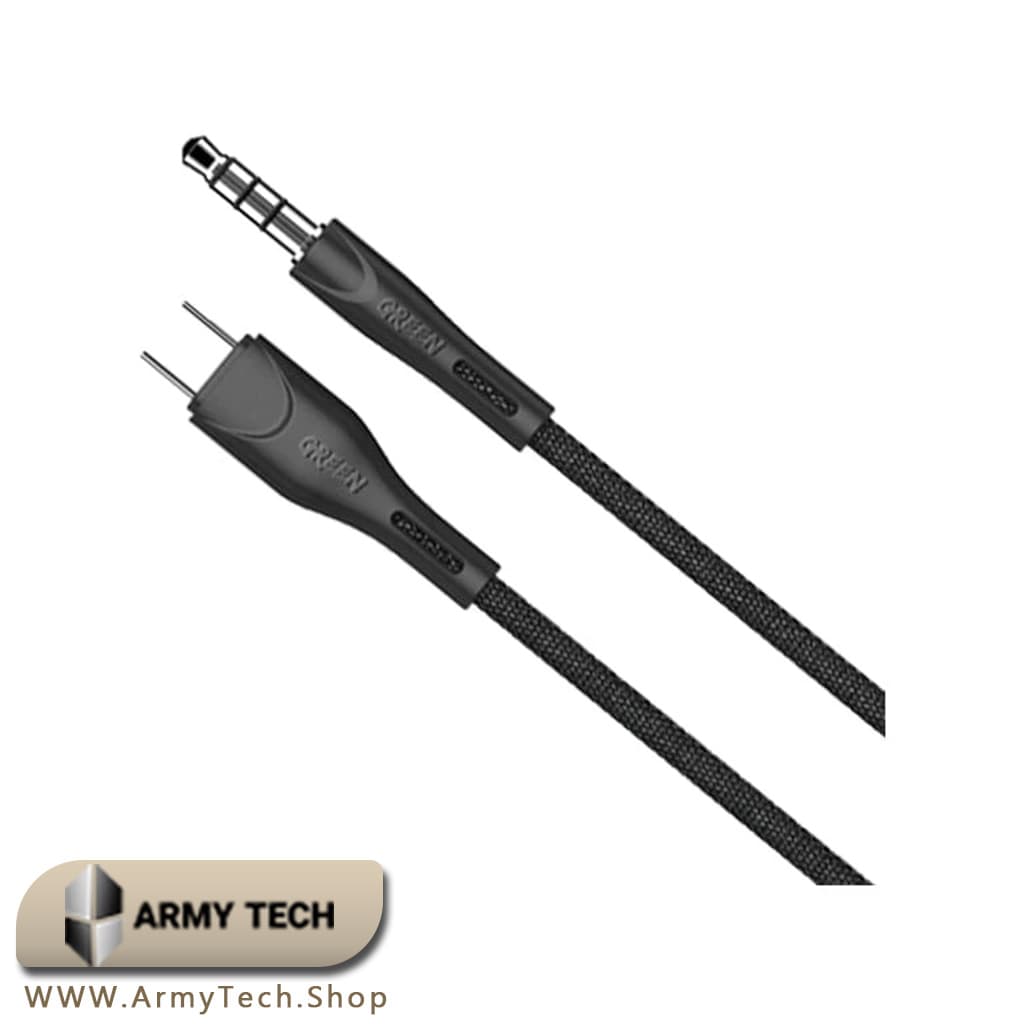 کابل صوتی AUX به Type-C Green Lion طول 1.2 متر (High Quality Sound) 2