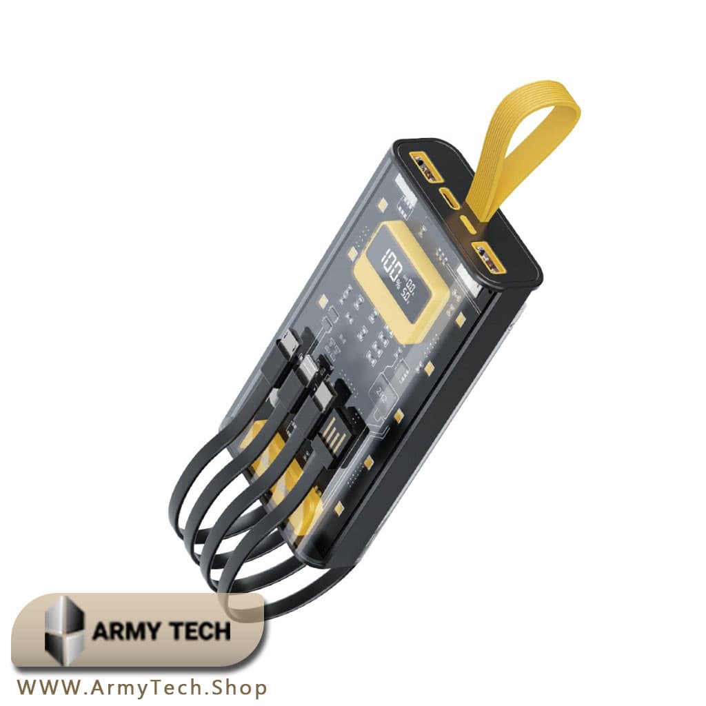 پاوربانک شفاف گرین لاین مدل Transparent Pro ظرفیت 10000mAh 2