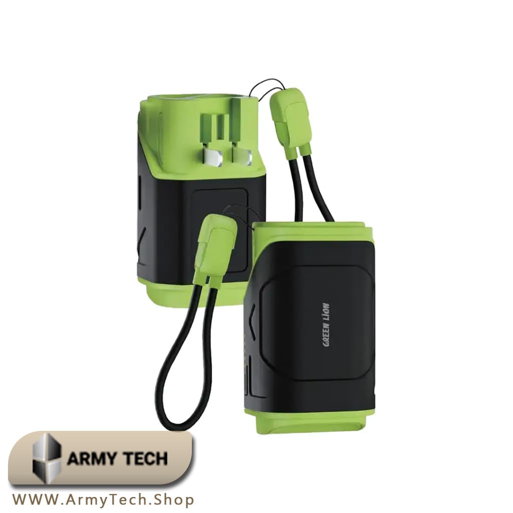 پاوربانک Green Lion مدل TRAVE-X ظرفیت 10000mAh PD 20W و QC 22.5W
