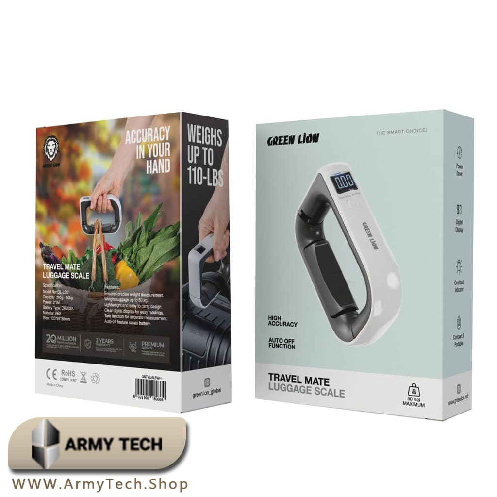 ترازو دیجیتال دستی گرین لاین Green Lion Travel Mate مدل GL-LS01 2
