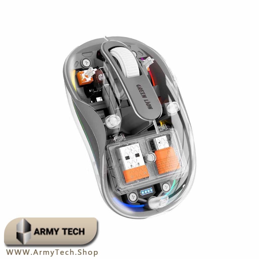 ماوس بی سیم Green Lion Turtle Mouse GL-MS2 با اتصال همزمان به سه دستگاه