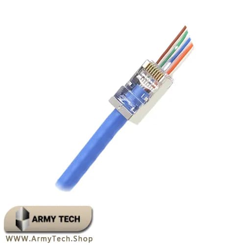 سوکت شبکه SFTP CAT6 – اتصال سریع و پایدار با محافظت بالا برای شبکههای حرفهای