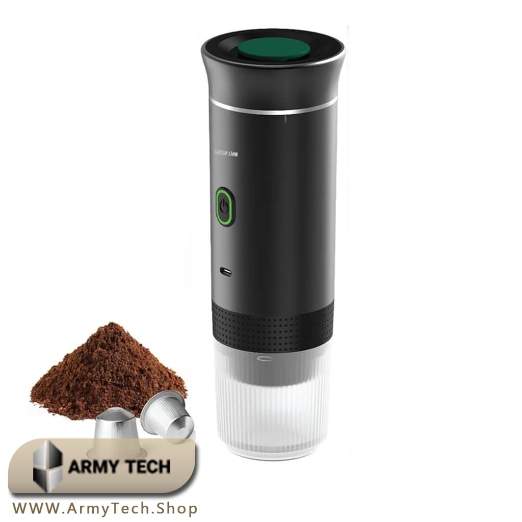 قهوهساز قابل حمل Green Lion مدل G-Portable Lite (GL-CM02) 20Bar و آبجوش 92°C