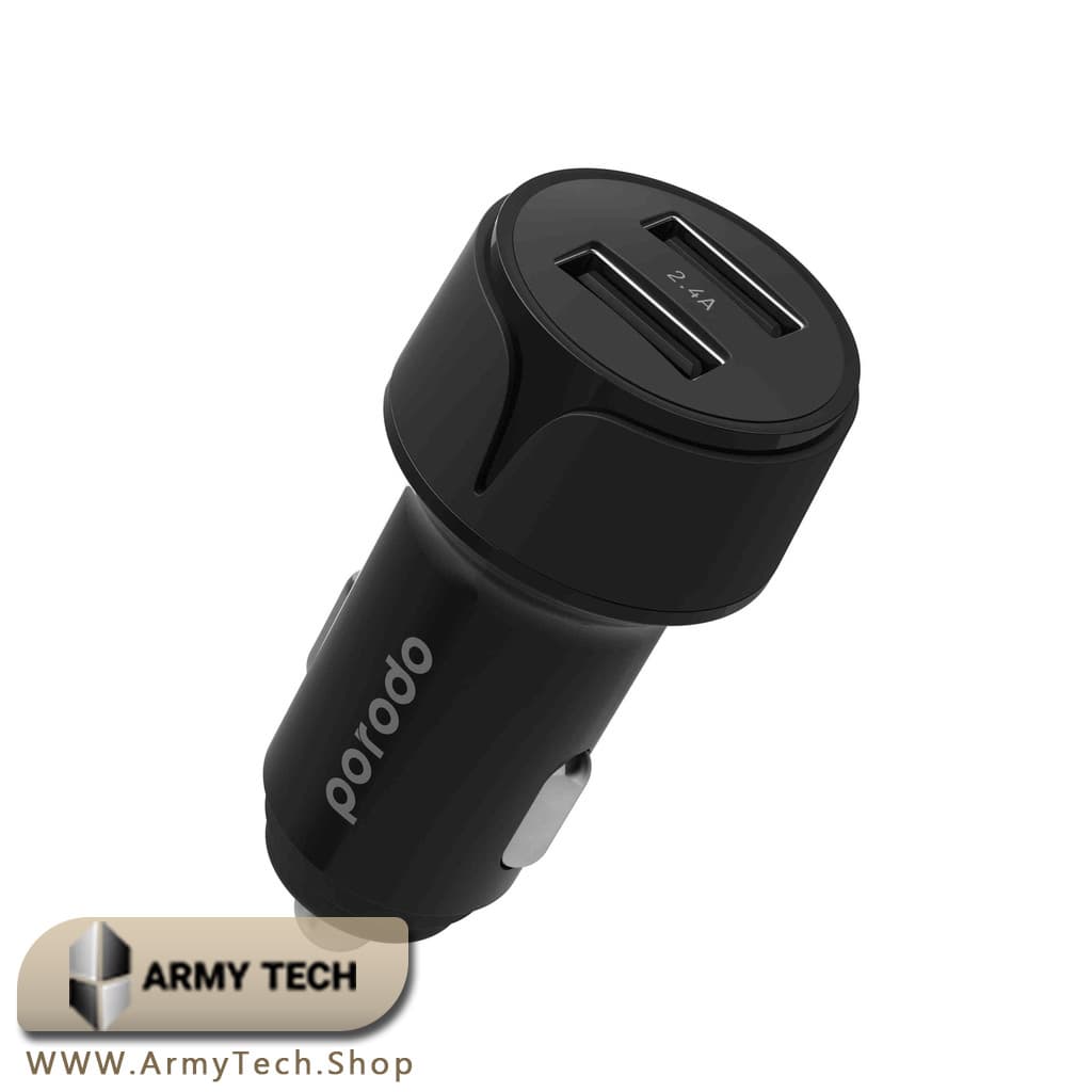 شارژر فندکی دو پورت پرودو بلو Dual USB Car Charger