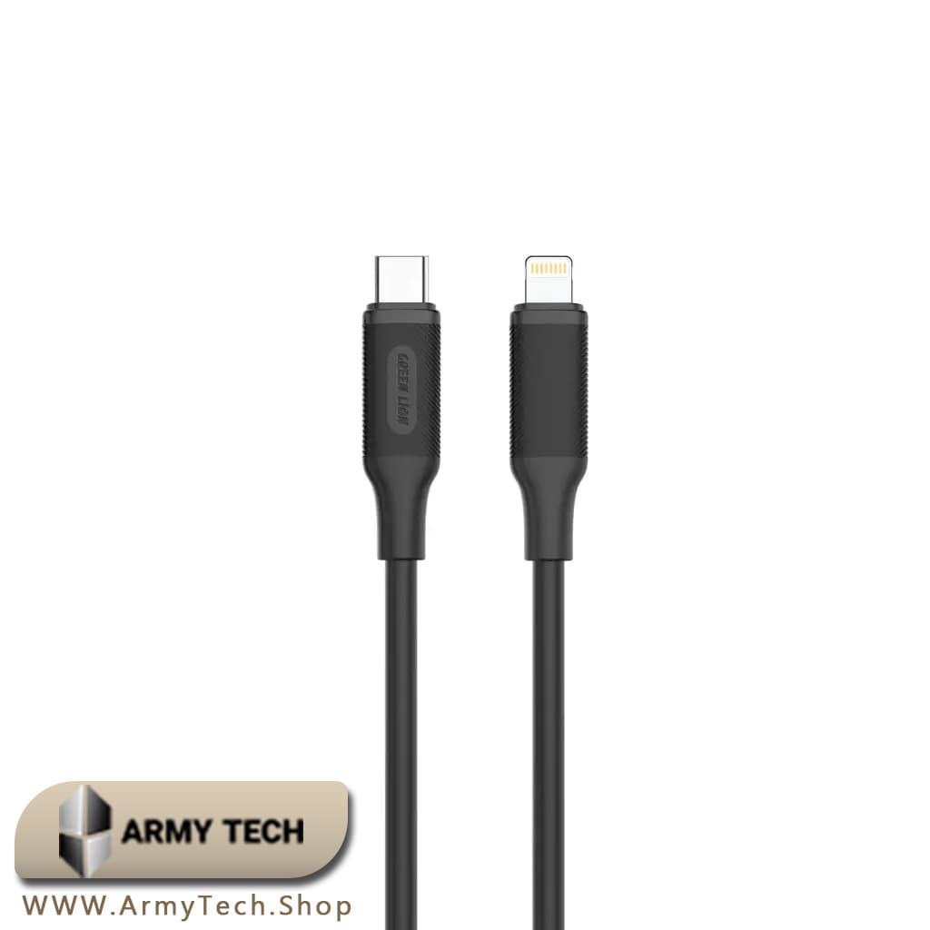 کابل USB-C به لایتنینگ Green Lion مدل GNCPLTC27WCBK PVC Cable 2m