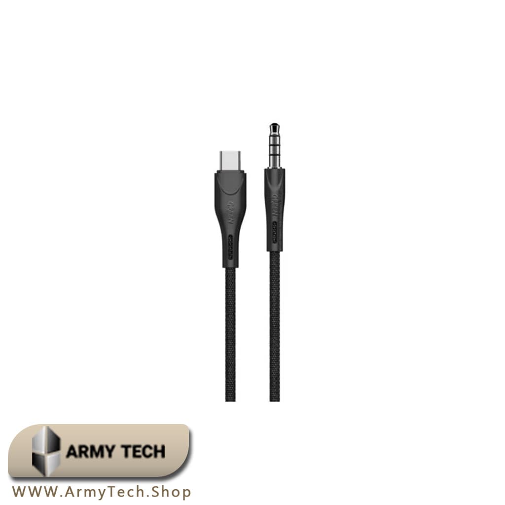 کابل صوتی AUX به Type-C Green Lion طول 1.2 متر (High Quality Sound)